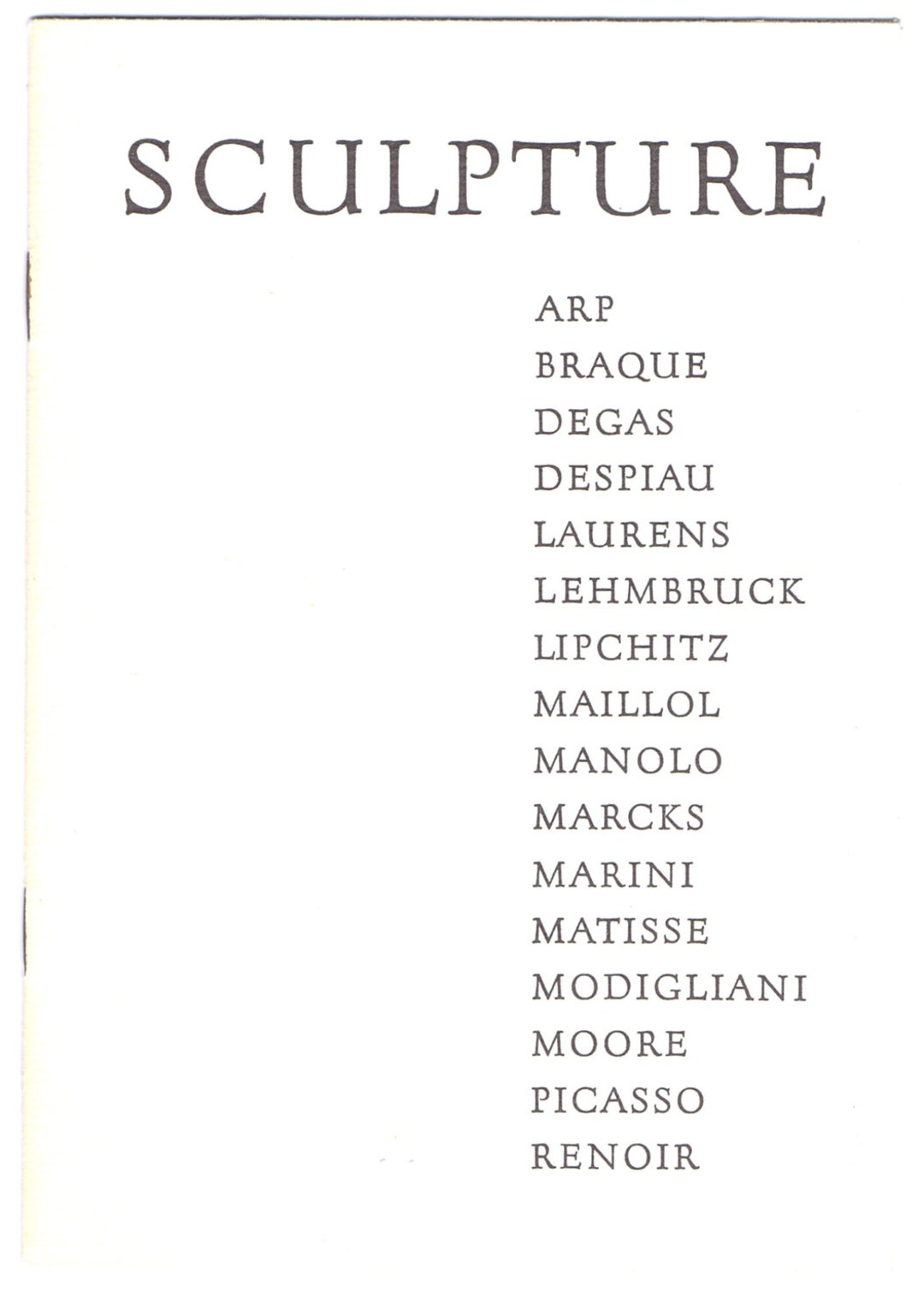 Antique Vintage 1940s Art Exhibition Catalogue Buchholz Gallery Curt