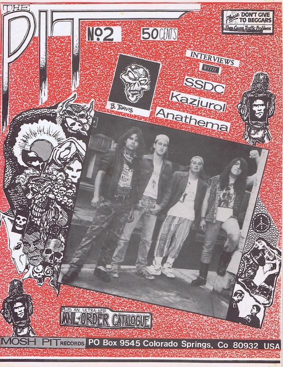 The Pit. Moshpit Records CO Springs 1988 Magazine Catalog Hard