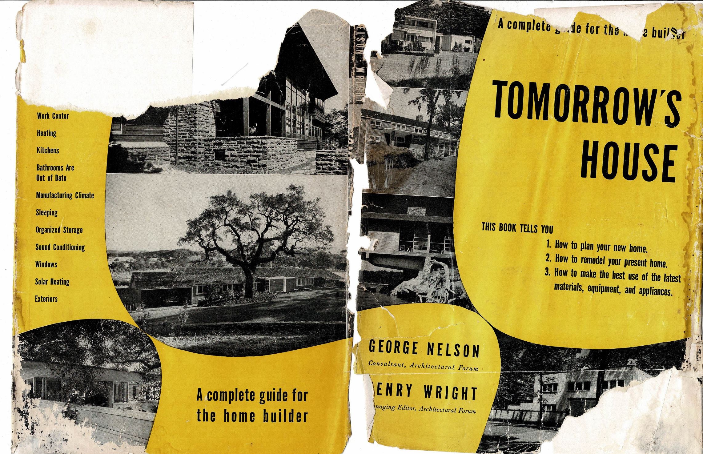Tomorrow's House Mid Century Wright Nelson Book and Ephemera