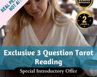 Exklusiv tarotläsning med 3 frågor | Detaljerad PDF-inblick i kärlek, relationer, karriär och andlig tillväxt