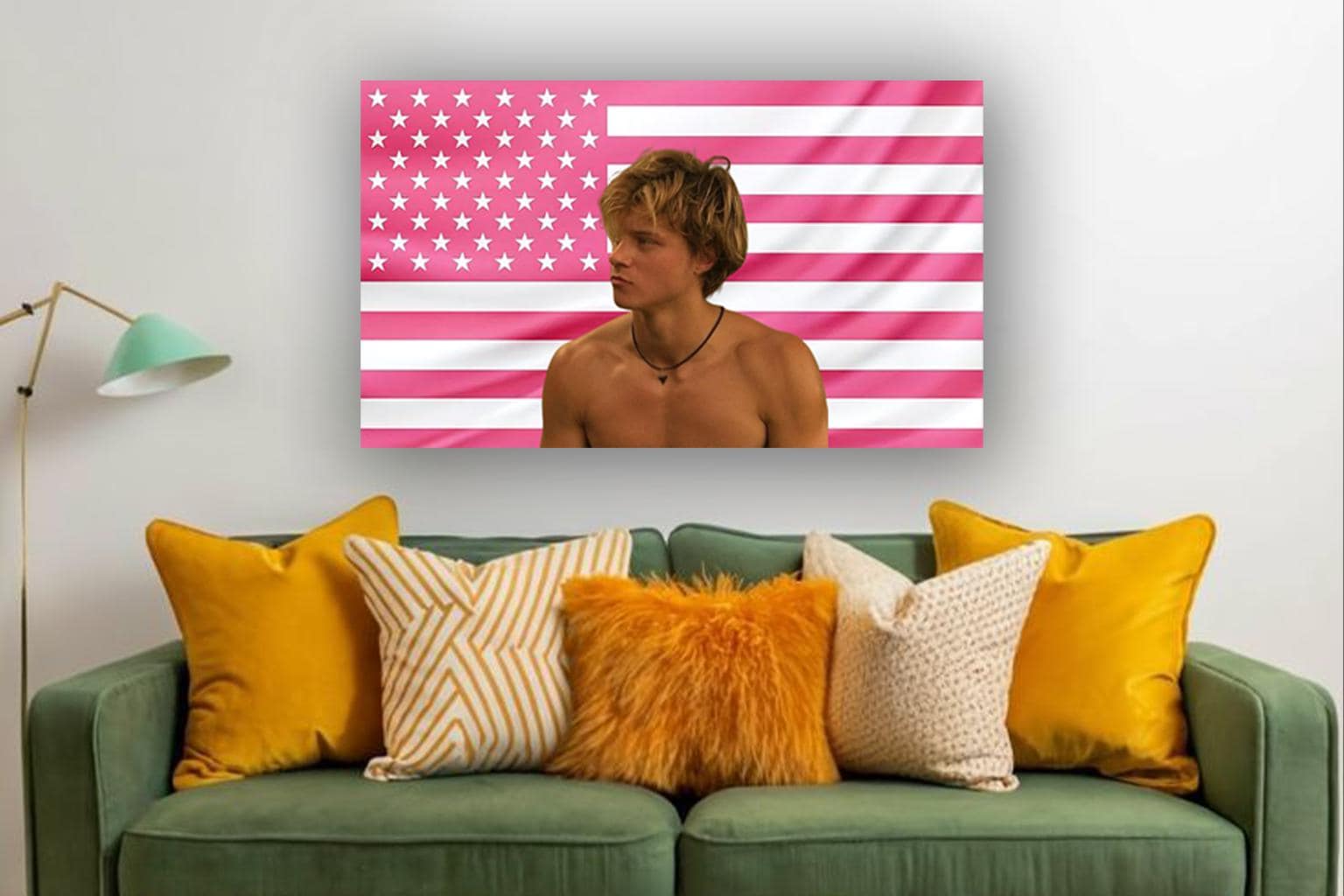 Tapisserie Murale JJ Maybank Drapeau Rose – Poster Tendance Outer Banks Pour Chambre, Dortoir Ou Cadeau Fan