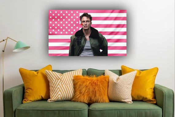 Drapeau Américain Rose DrewsFlag - Bannière 90x150cm Pour Dortoir, Fêtes Et Décoration Extérieure