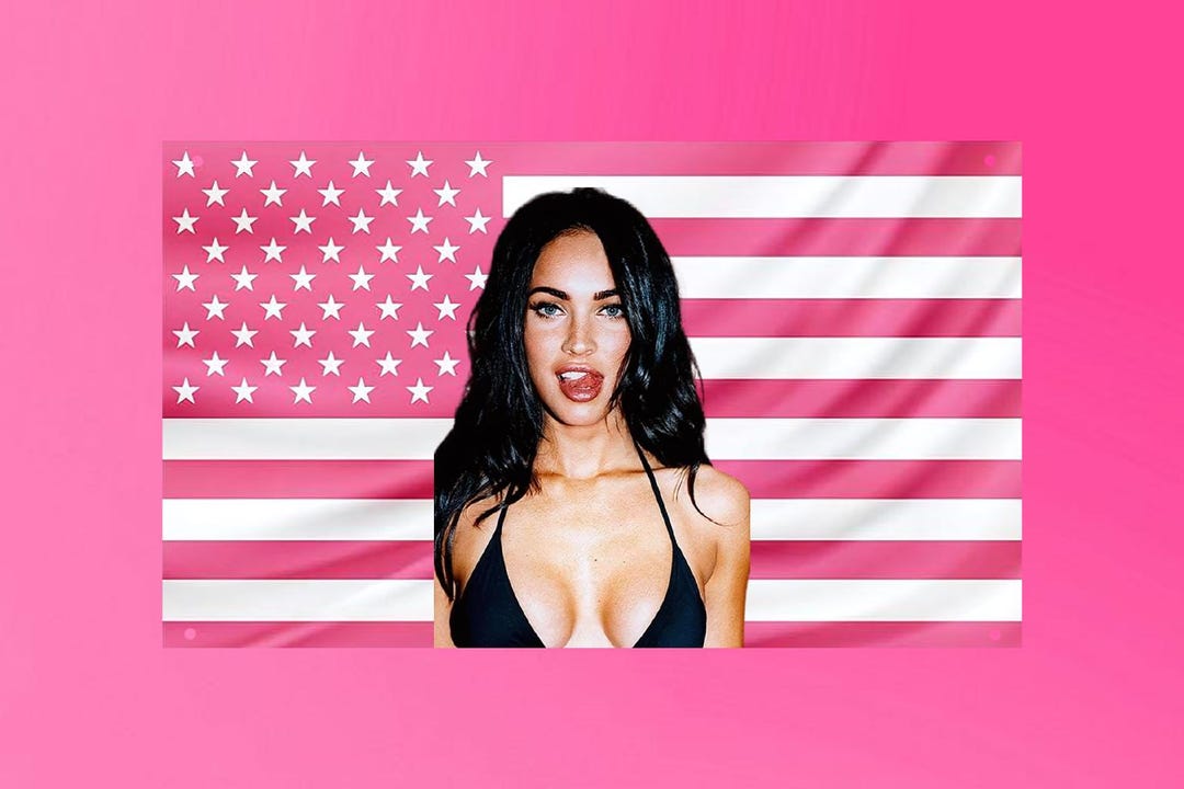 Hot Actress Flag Trendy Megan Fox Inspired Poster For Dorms Bedrooms 