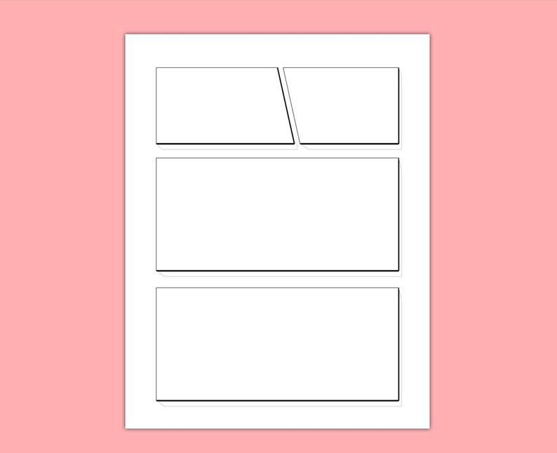 Blank Comic Strip Template Printable, 30 Page Comic Book Layout ...