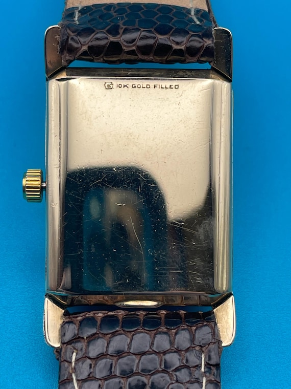 1953 Longines - Rectangular "Tank" Watch - Calibe… - image 8