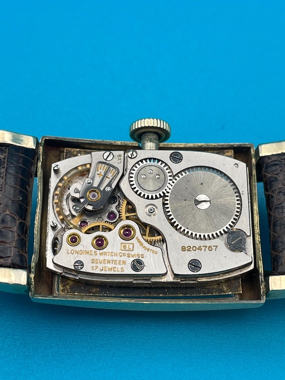 1951 Longines - Caliber 9L Rectangular Form Movem… - image 11