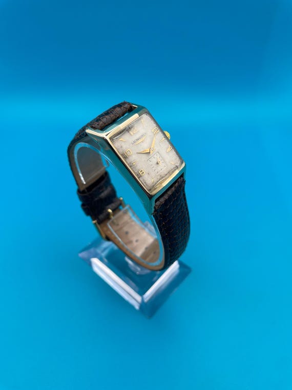 1953 Longines - Rectangular "Tank" Watch - Calibe… - image 5