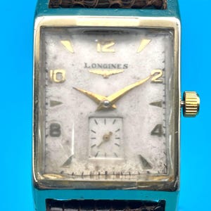 1953 Longines - Rectangular "Tank" Watch - Caliber 9LT - 10K Gold Filled - Working