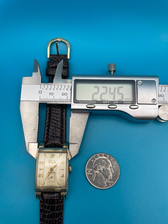 1951 Longines - Caliber 9L Rectangular Form Movem… - image 8