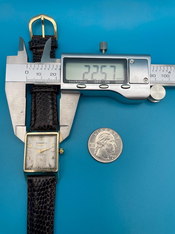 1953 Longines - Rectangular "Tank" Watch - Calibe… - image 9
