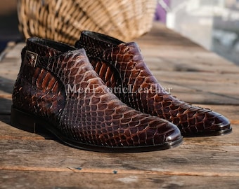 Handcrafted Python Boots | Men's Boots Formal only Made for You