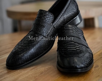 Handcrafted Python Loafers | Men's Boots Formal only Made for You