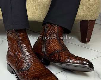 Handcrafted Python Boots | Men's Boots Formal only Made for You