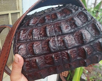 Limited Handcrafted Alligator Top Handle Bag | Exotic Handbag and Purse | Made for you