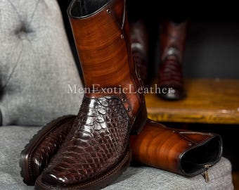 Handcrafted Python Boots | Men's Boots Formal only Made for You