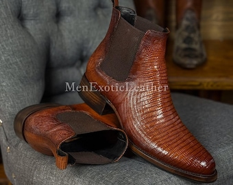 Handcrafted Lizard Boots | Men's Boots Formal only Made for You