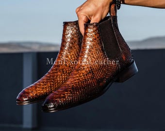 Handcrafted Python Boots | Men's Boots Formal only Made for You
