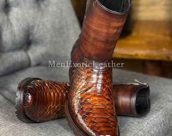 Handcrafted Python Boots | Men's Boots Formal only Made for You