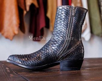 Handcrafted Python Boots | Men's Boots Formal only Made for You