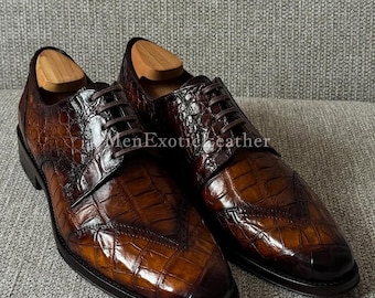 Handcrafted Alligator Derby | Men's Boots Formal only Made for You