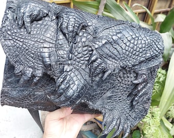 Black Alligator Handcrafted Shoulder Bag | Made only for you
