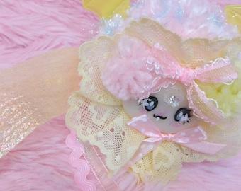 ふわふわ PomPom Fairy Doll {lemon bat}