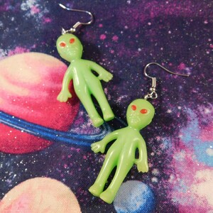 Alien earrings