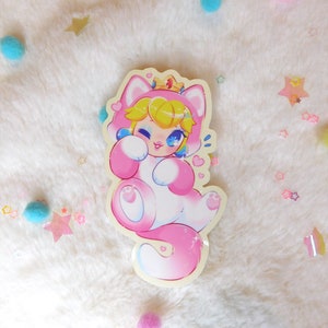 Sticker Katze Peach