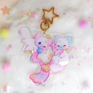 Creamy Mami Posi and Nega 3in acrylic charm