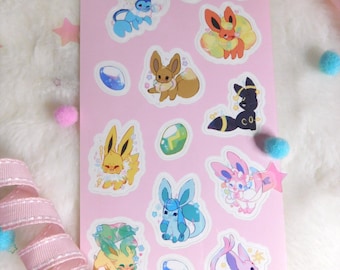 Eeveelutions-stickervel