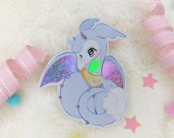 Kawaii dragon sticker