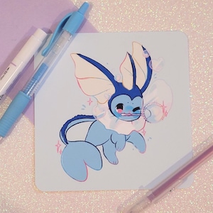 5x5 Vaporeon print