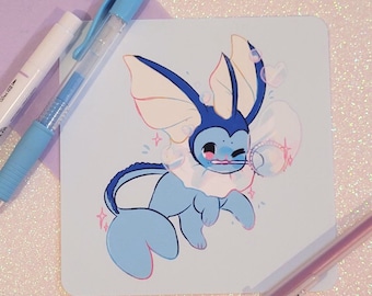 13 x 12 cm Aqua Äffchen drucken