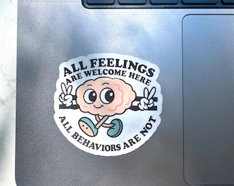 Mental Health Vinyl Sticker, Therapist Office Decor, Emotional Wellness (2.5”)