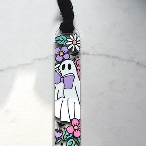 Fall Ghost Acrylic Bookmark