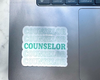 Counselor Sticker l Mental Health Waterproof Vinyl Decal |Counseling Therapist Office Sticker | 2.5”