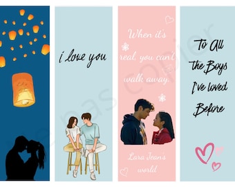 Juego de marcapáginas para leer | Marcapáginas románticos imprimibles | Regalo para amantes de los libros | Marcapáginas bonitos | Descarga digital | Regalo para lectores de novelas románticas