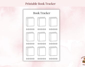Registro de lectura digital | Registro de lectura imprimible en PDF | Página de diario de lectura | Registro de lectura en Bookstagram | Inserto para estantería en GoodNotes