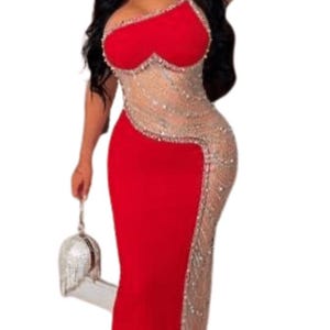 See Sexy Red Dress - Etsy