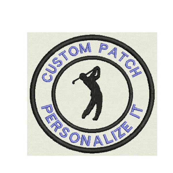 Golf Bag Embroidery Patch Etsy