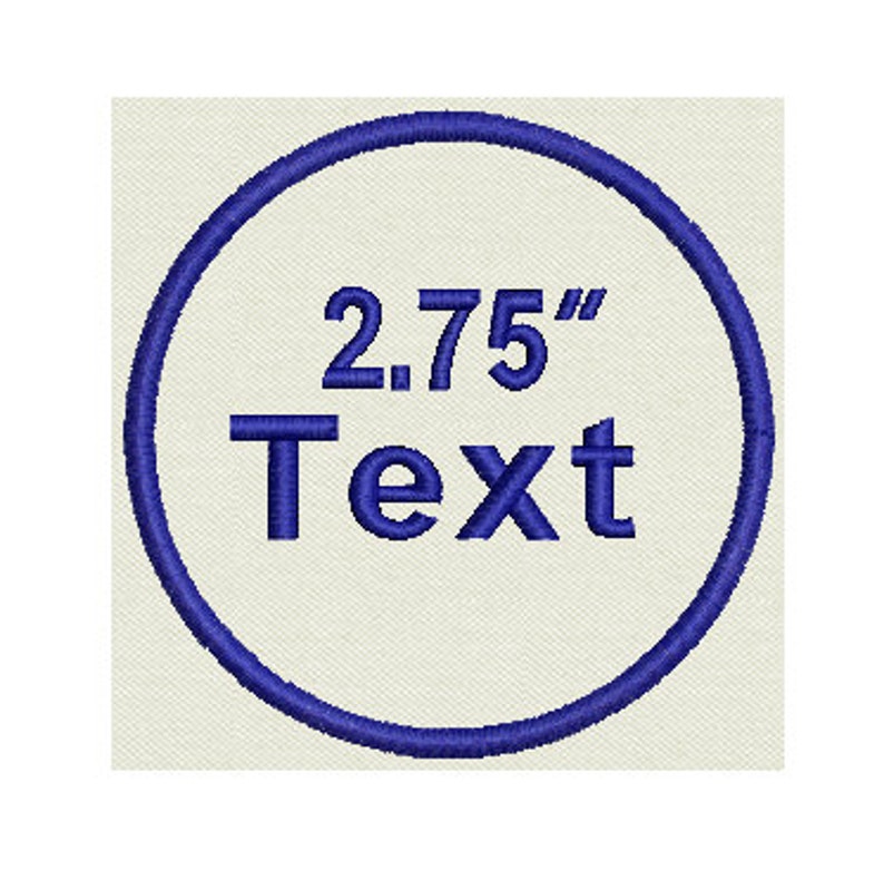 Custom Embroidered Patch Circle Patch Personalize It Etsy
