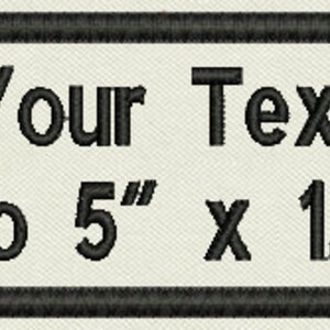 Custom Embroidered Patch - Custom Text, - Sew on or Iron on 3" X 1.25 ...