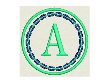 Personnalisé patch brodé avec votre initiale - monogram 3.6 "