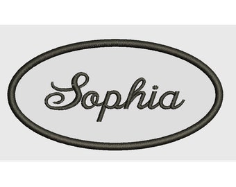 Sophia Name Patch - Embroidered Tag, Badge