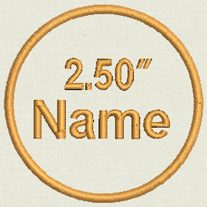 Custom Patch Embroidered Circle Patch Personalize It Etsy