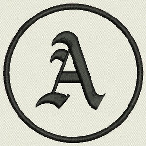 Patch personnalisé - brodé Patch cercle - personnalisez-le ! -Coudre ou repasser sur - monogramme 3 » image 5