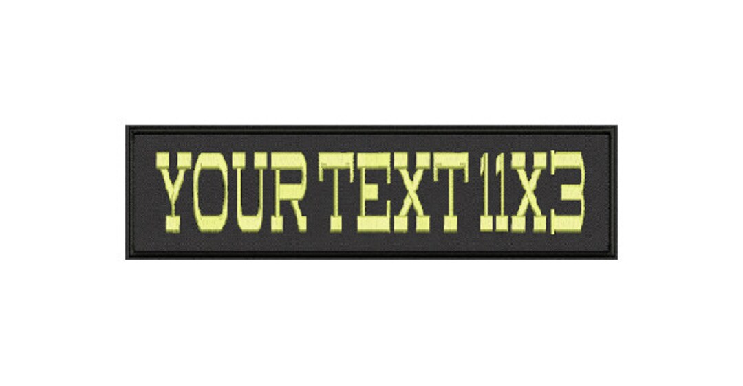 Custom Patch Embroidered Rectangle Patch Personalize It - Etsy