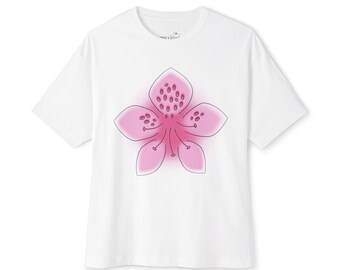 Azalea Flower Tee | Oversized Boxy Shirt