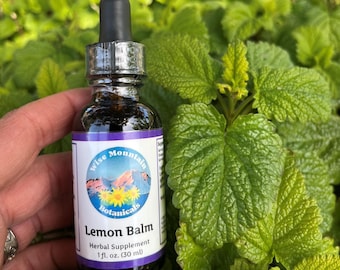 Lemon Balm Tincture – Fresh Plant Extract, Micro Farm Grown