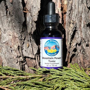 Mountain Power Tonic- Ashwagandha, Rhodiola, Tulsi Herbal Tincture image 1